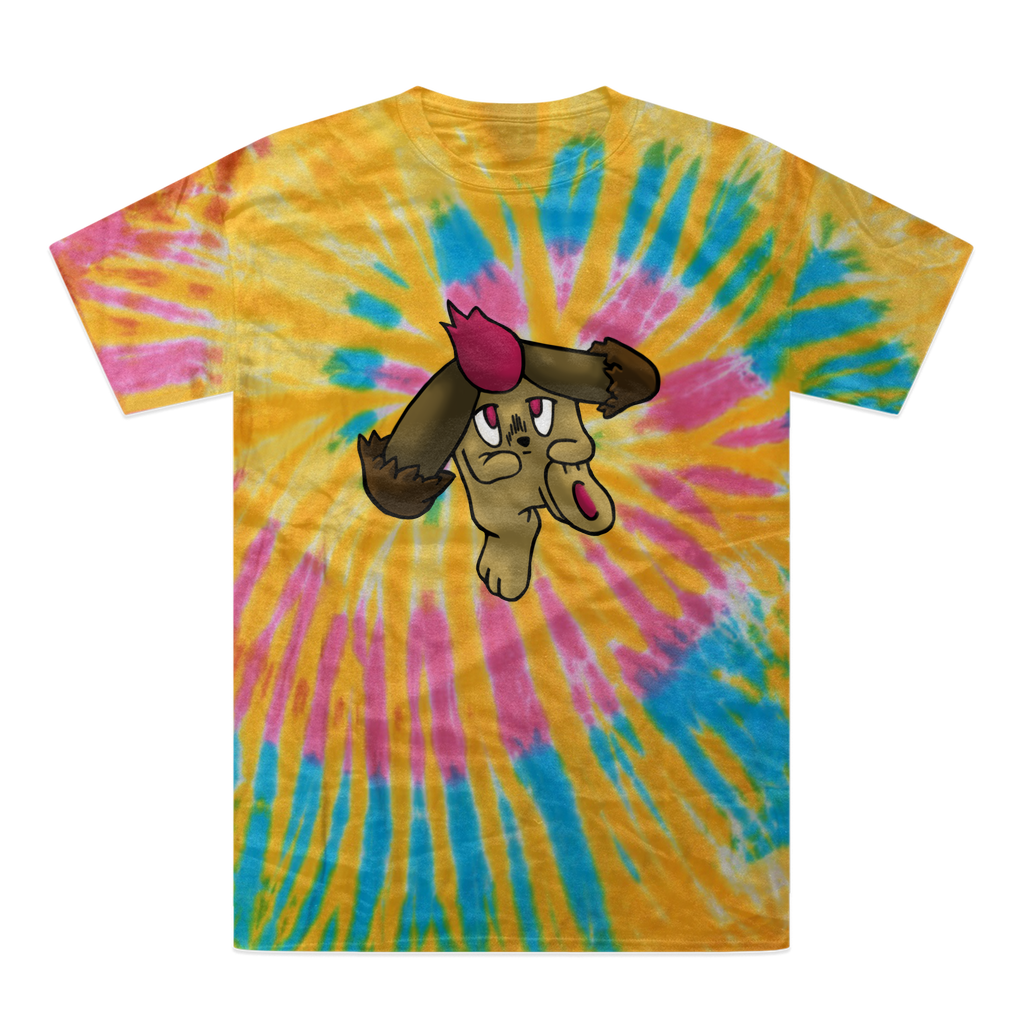 Bunyun Tie-Dye T-Shirt featuring vibrant colors and a unique hand-dyed pattern, made from 100% heavyweight cotton with double-needle stitching.