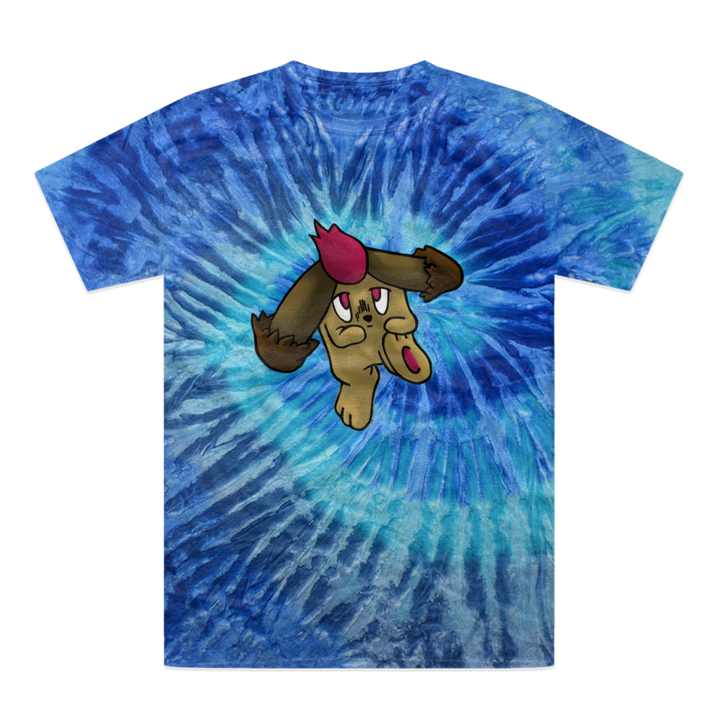 Bunyun Tie-Dye T-Shirt featuring vibrant colors and a unique hand-dyed pattern, made from 100% heavyweight cotton with double-needle stitching.