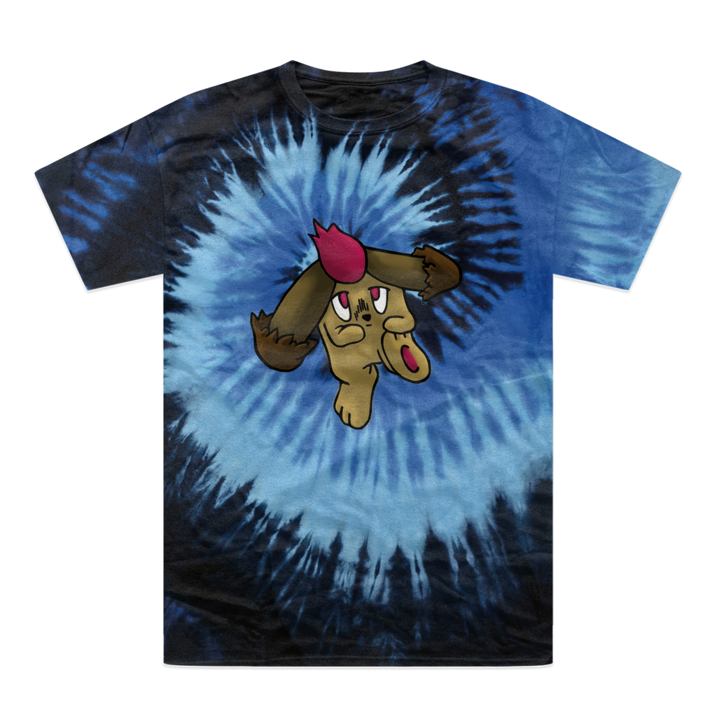 Bunyun Tie-Dye T-Shirt featuring vibrant colors and a unique hand-dyed pattern, made from 100% heavyweight cotton with double-needle stitching.