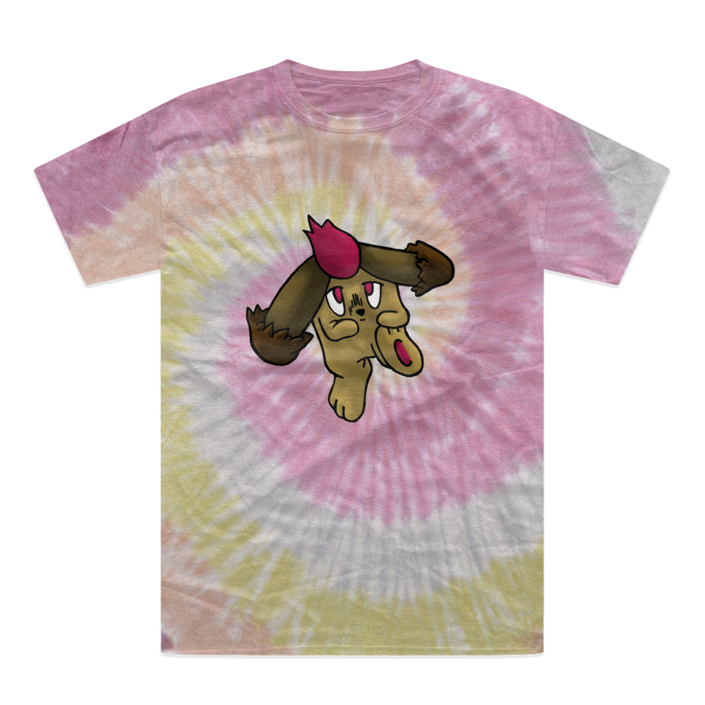 Bunyun Tie-Dye T-Shirt featuring vibrant colors and a unique hand-dyed pattern, made from 100% heavyweight cotton with double-needle stitching.