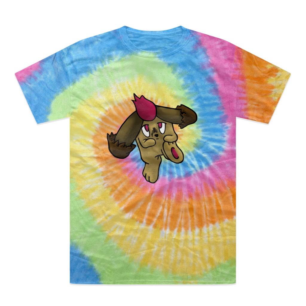 Bunyun Tie-Dye T-Shirt featuring vibrant colors and a unique hand-dyed pattern, made from 100% heavyweight cotton with double-needle stitching.