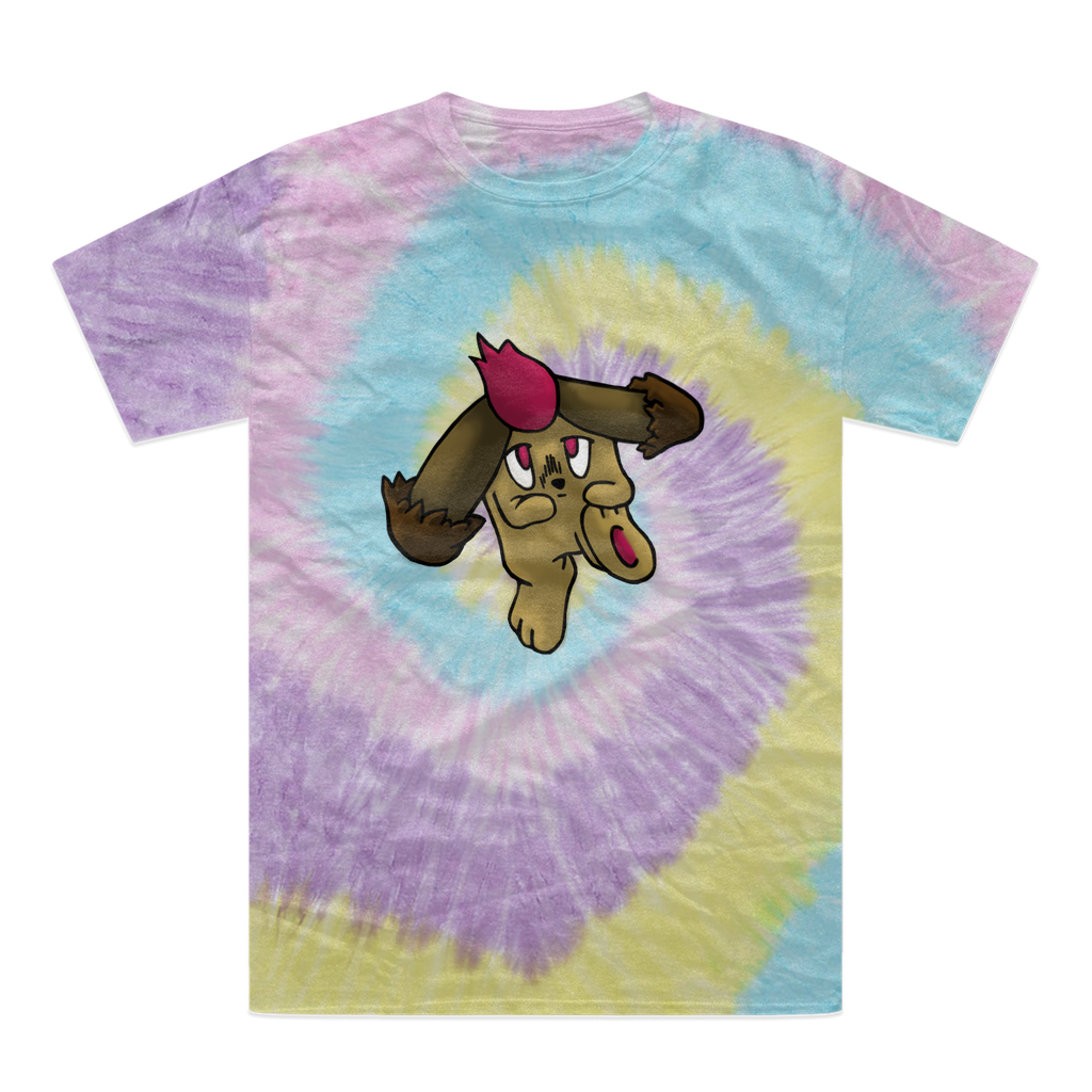 Bunyun Tie-Dye T-Shirt featuring vibrant colors and a unique hand-dyed pattern, made from 100% heavyweight cotton with double-needle stitching.