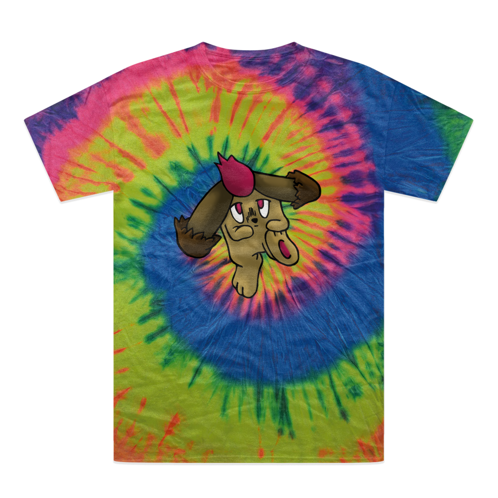 Bunyun Tie-Dye T-Shirt featuring vibrant colors and a unique hand-dyed pattern, made from 100% heavyweight cotton with double-needle stitching.