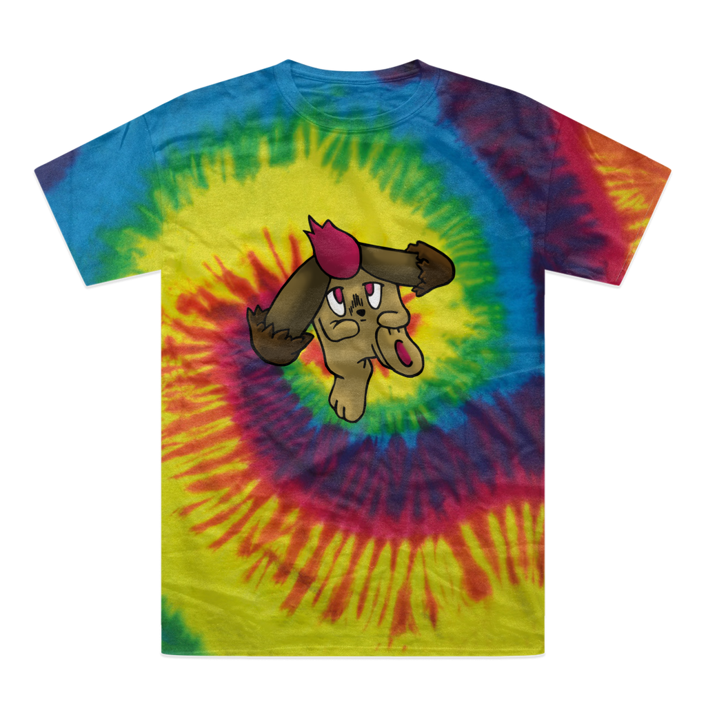 Bunyun Tie-Dye T-Shirt featuring vibrant colors and a unique hand-dyed pattern, made from 100% heavyweight cotton with double-needle stitching.