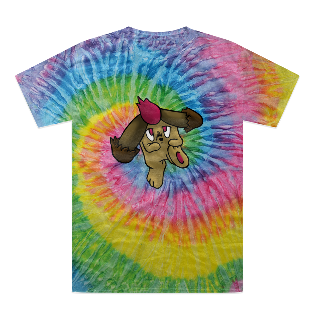 Bunyun Tie-Dye T-Shirt featuring vibrant colors and a unique hand-dyed pattern, made from 100% heavyweight cotton with double-needle stitching.