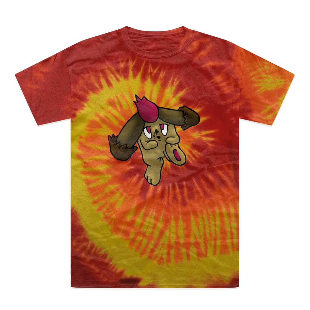 Bunyun Tie-Dye T-Shirt featuring vibrant colors and a unique hand-dyed pattern, made from 100% heavyweight cotton with double-needle stitching.