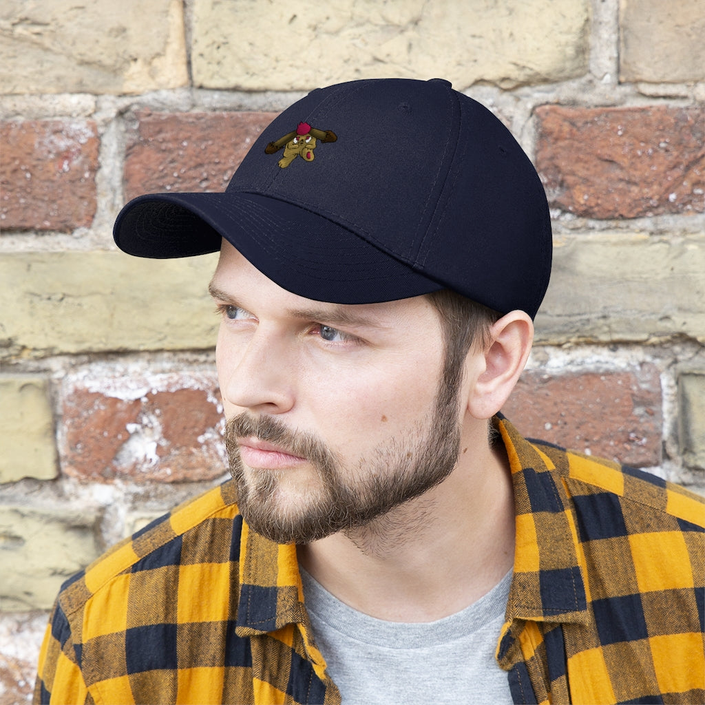 Bunyun Unisex Twill Hat in various colors, showcasing its 6-panel design and adjustable Velcro closure.