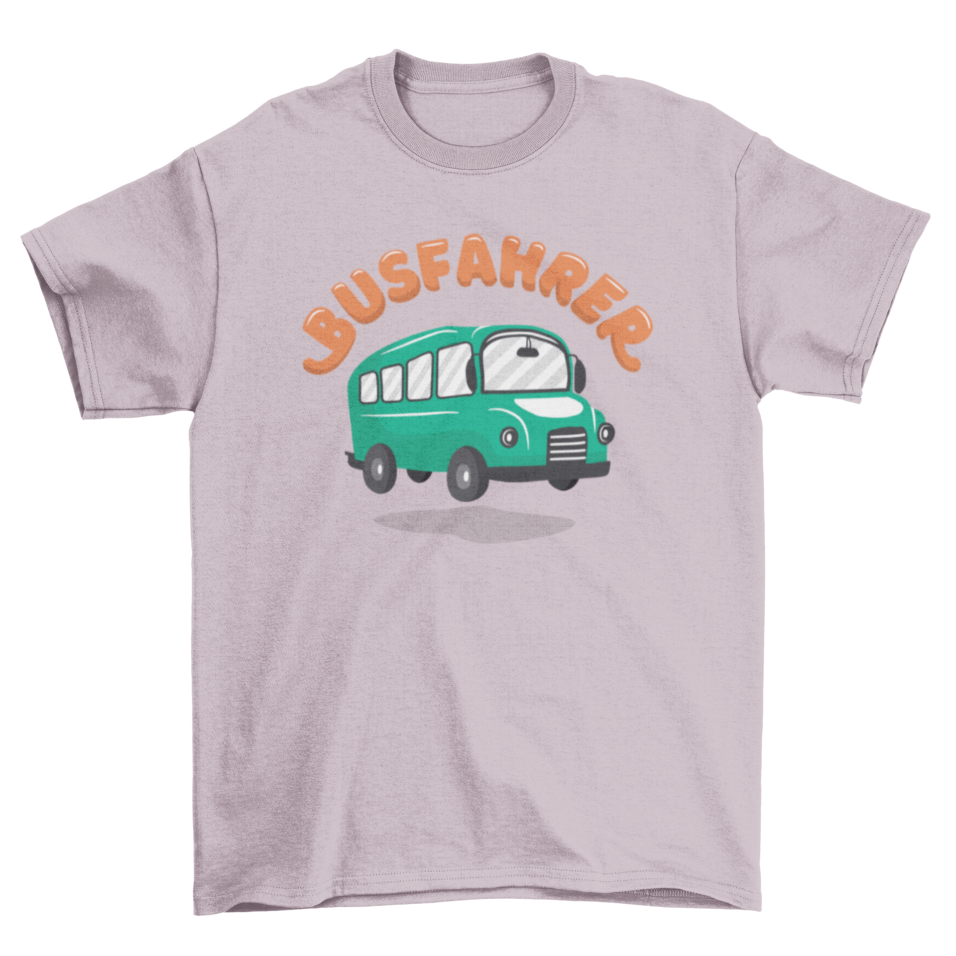 Bus Driver German T-shirt featuring a school bus graphic and the word BUSFAHRER in German.