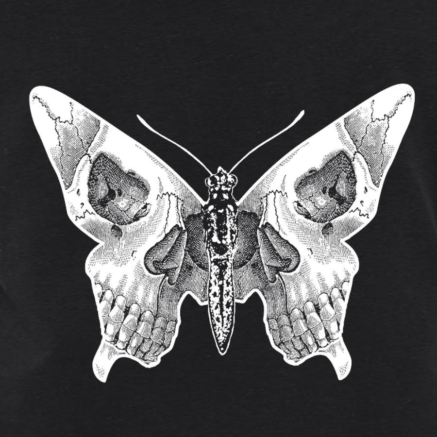 A beautifully crafted Butterfly Skull art piece, showcasing intricate butterfly wing patterns merged with a skull design.