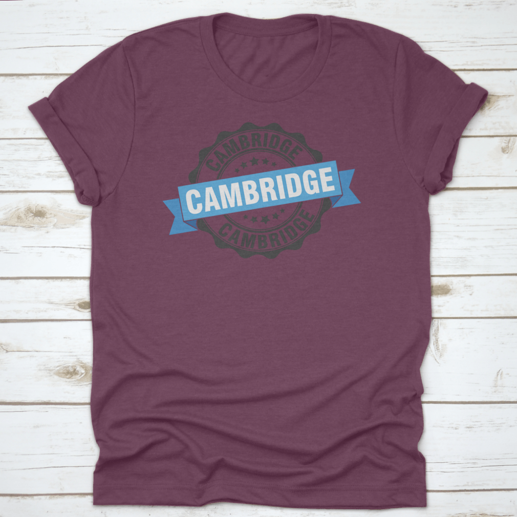 A stylish Cambridge Trendy Style T-Shirt made from 100% cotton, featuring a classic fit and midweight fabric, displayed on a neutral background.