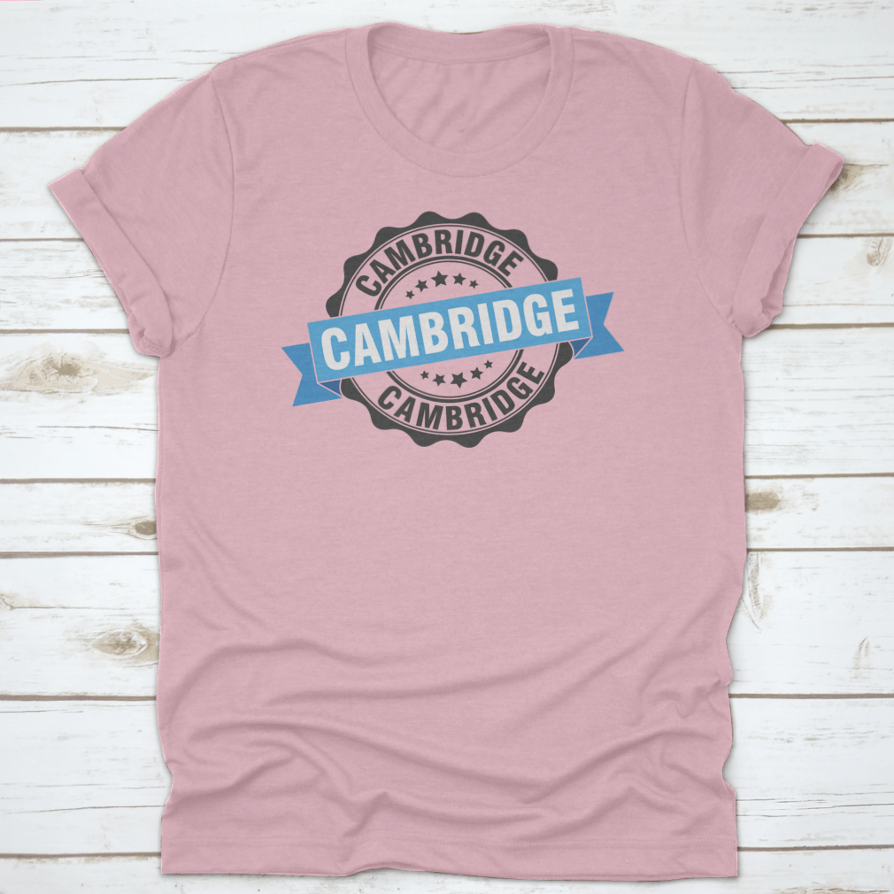 A stylish Cambridge Trendy Style T-Shirt made from 100% cotton, featuring a classic fit and midweight fabric, displayed on a neutral background.