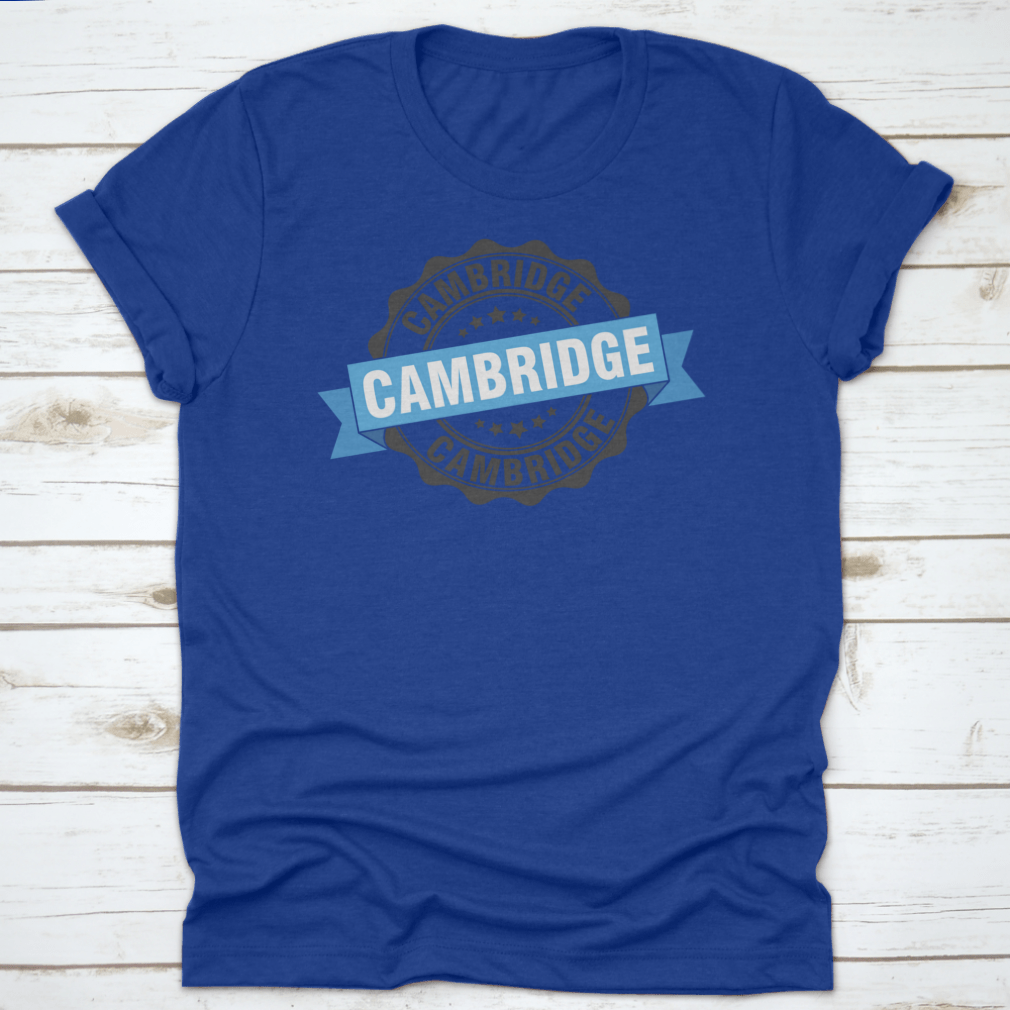 A stylish Cambridge Trendy Style T-Shirt made from 100% cotton, featuring a classic fit and midweight fabric, displayed on a neutral background.