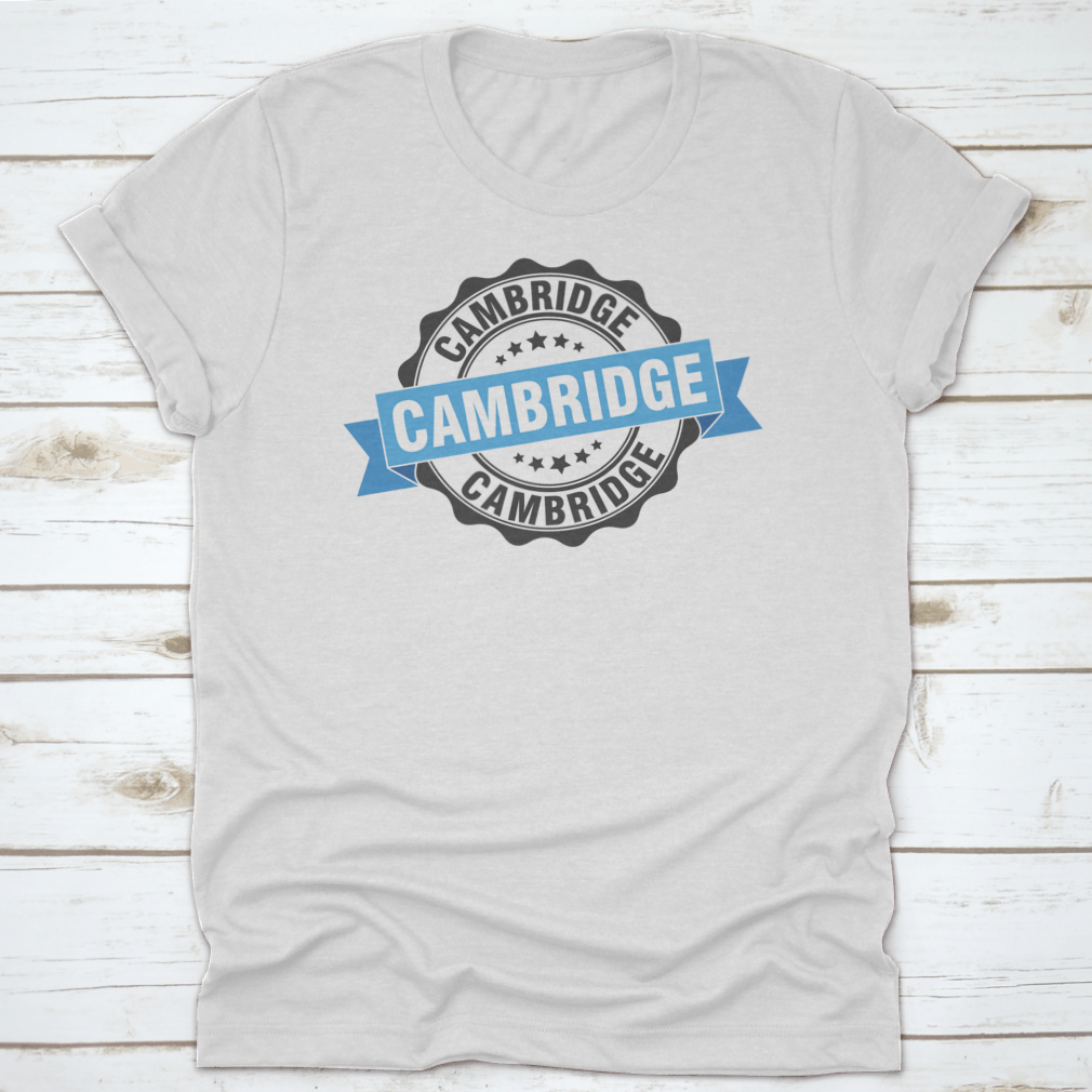 A stylish Cambridge Trendy Style T-Shirt made from 100% cotton, featuring a classic fit and midweight fabric, displayed on a neutral background.