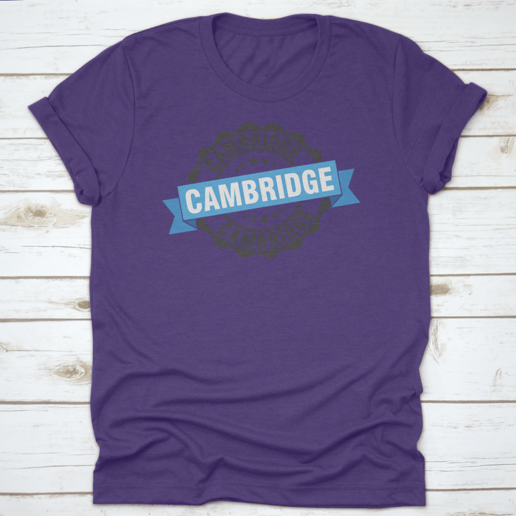 A stylish Cambridge Trendy Style T-Shirt made from 100% cotton, featuring a classic fit and midweight fabric, displayed on a neutral background.