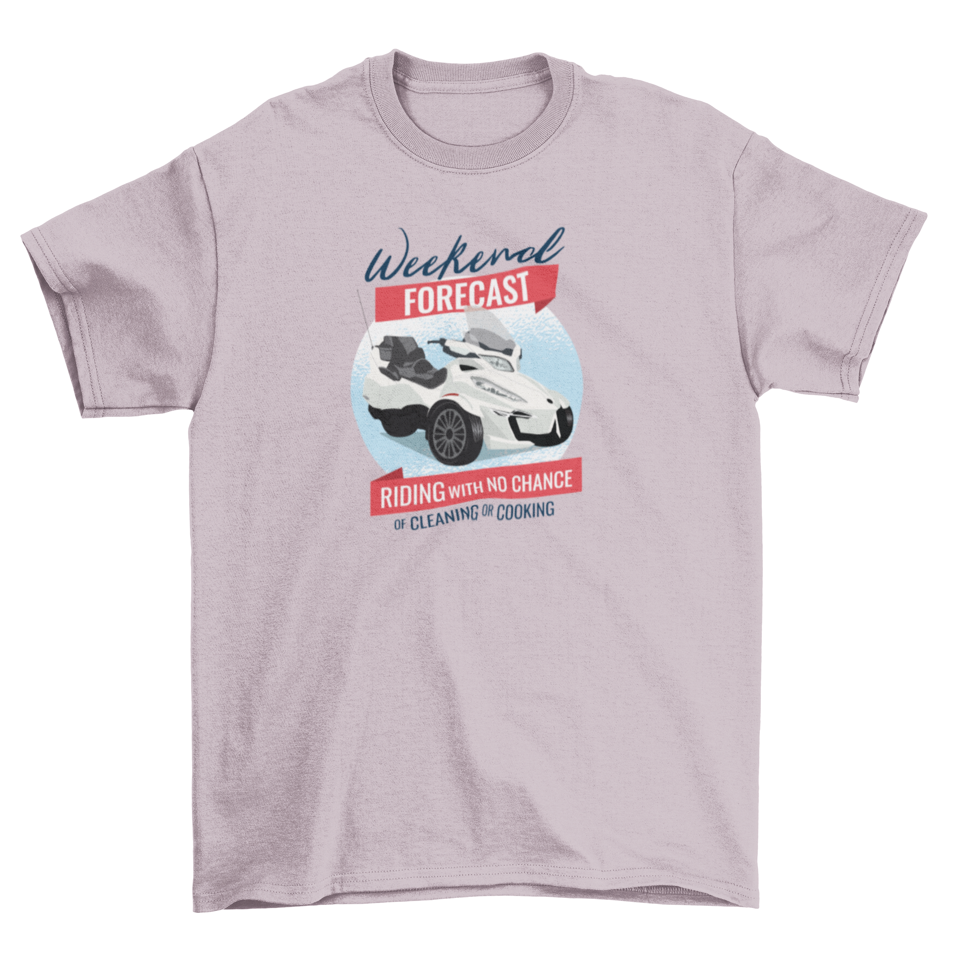 Can-Am Quote T-shirt Design featuring a Can-Am vehicle and humorous weekend quote.