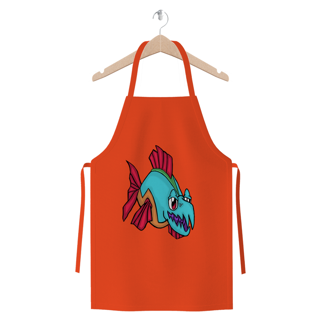 Cannip Premium Jersey Apron made from heavyweight cotton twill, featuring self-fabric ties and available in various colors.