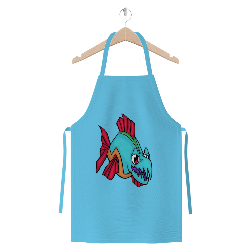 Cannip Premium Jersey Apron made from heavyweight cotton twill, featuring self-fabric ties and available in various colors.