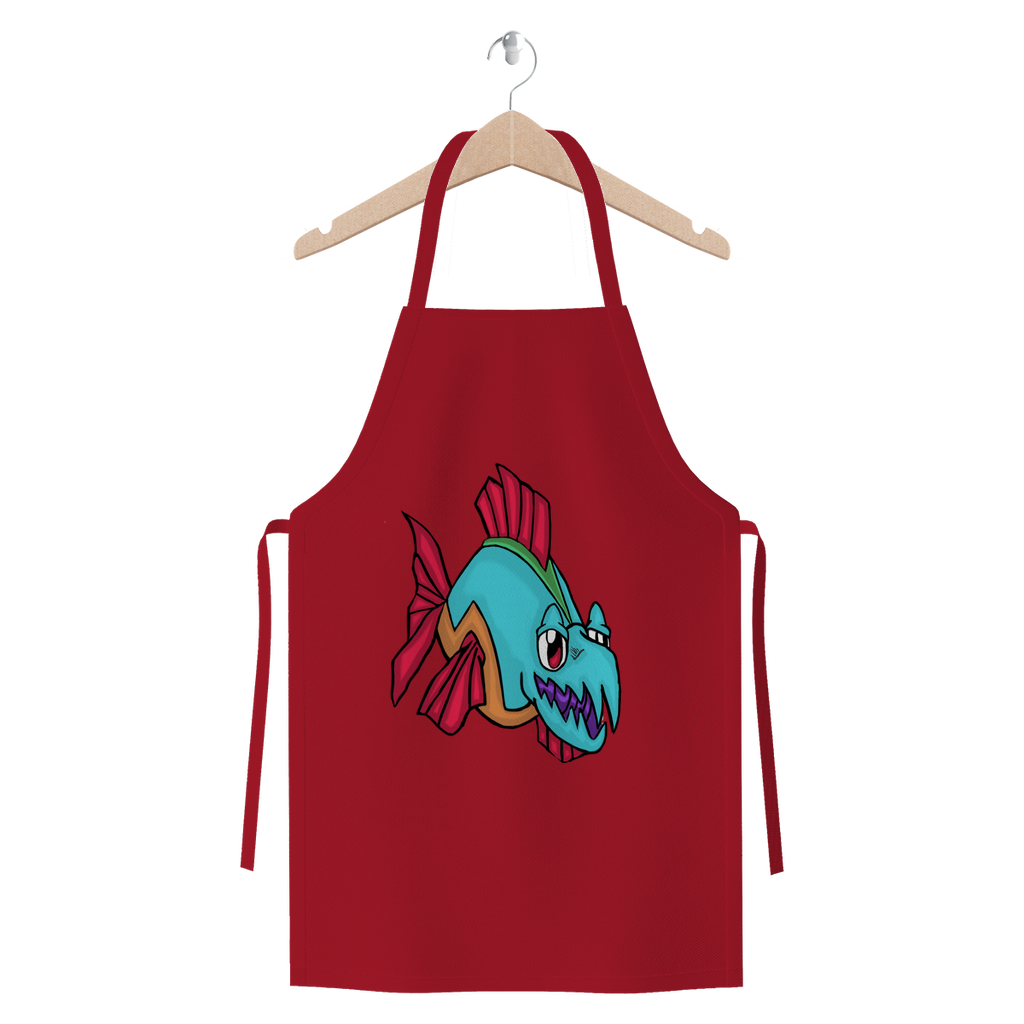 Cannip Premium Jersey Apron made from heavyweight cotton twill, featuring self-fabric ties and available in various colors.