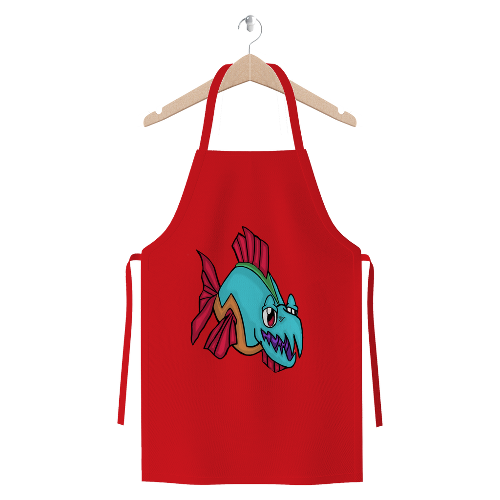 Cannip Premium Jersey Apron made from heavyweight cotton twill, featuring self-fabric ties and available in various colors.