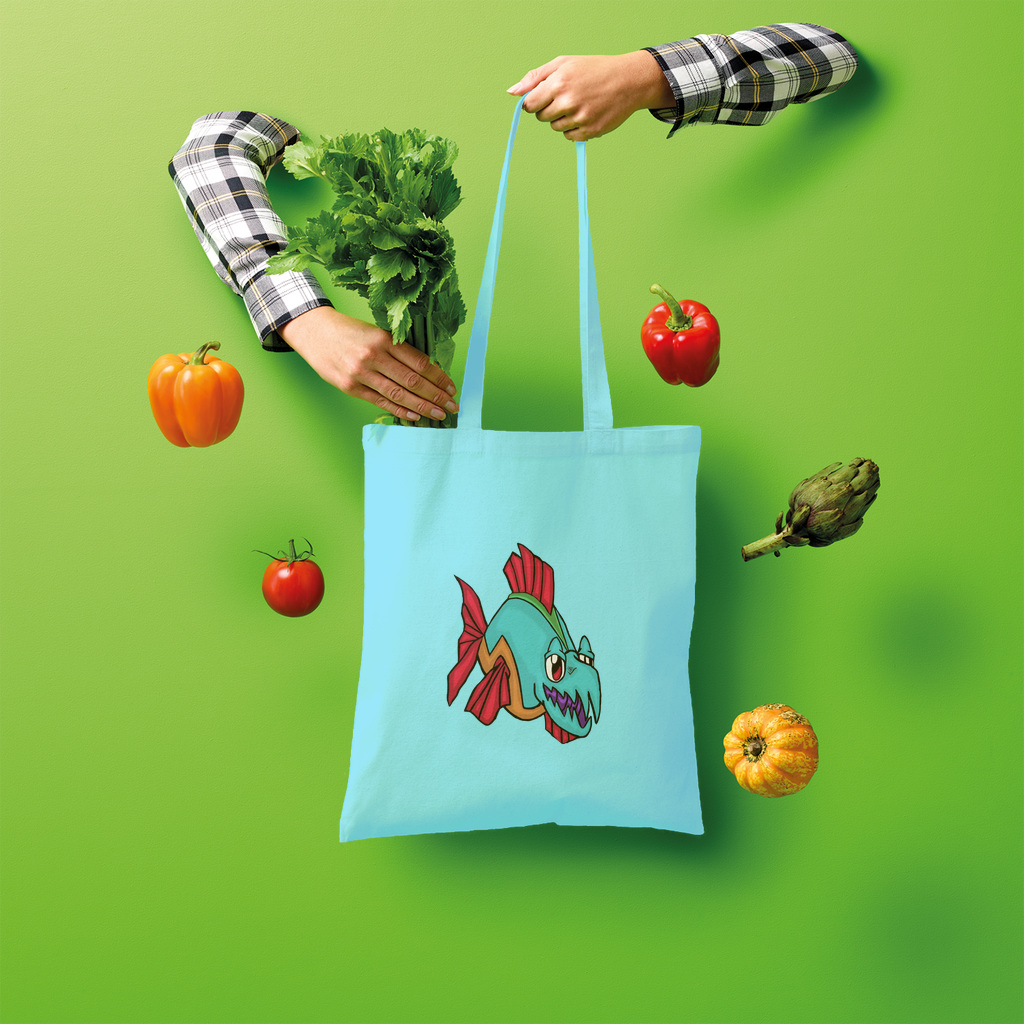 Cannip Shopper Tote Bag made of 100% cotton, featuring a spacious design and comfortable shoulder straps, perfect for eco-friendly shopping.