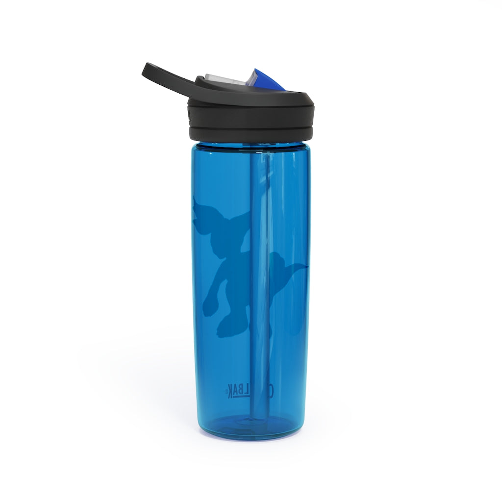 Carcoot CamelBak Eddy® Water Bottle in 20oz and 25oz sizes, showcasing its robust Tritan™ material and spill-proof design.