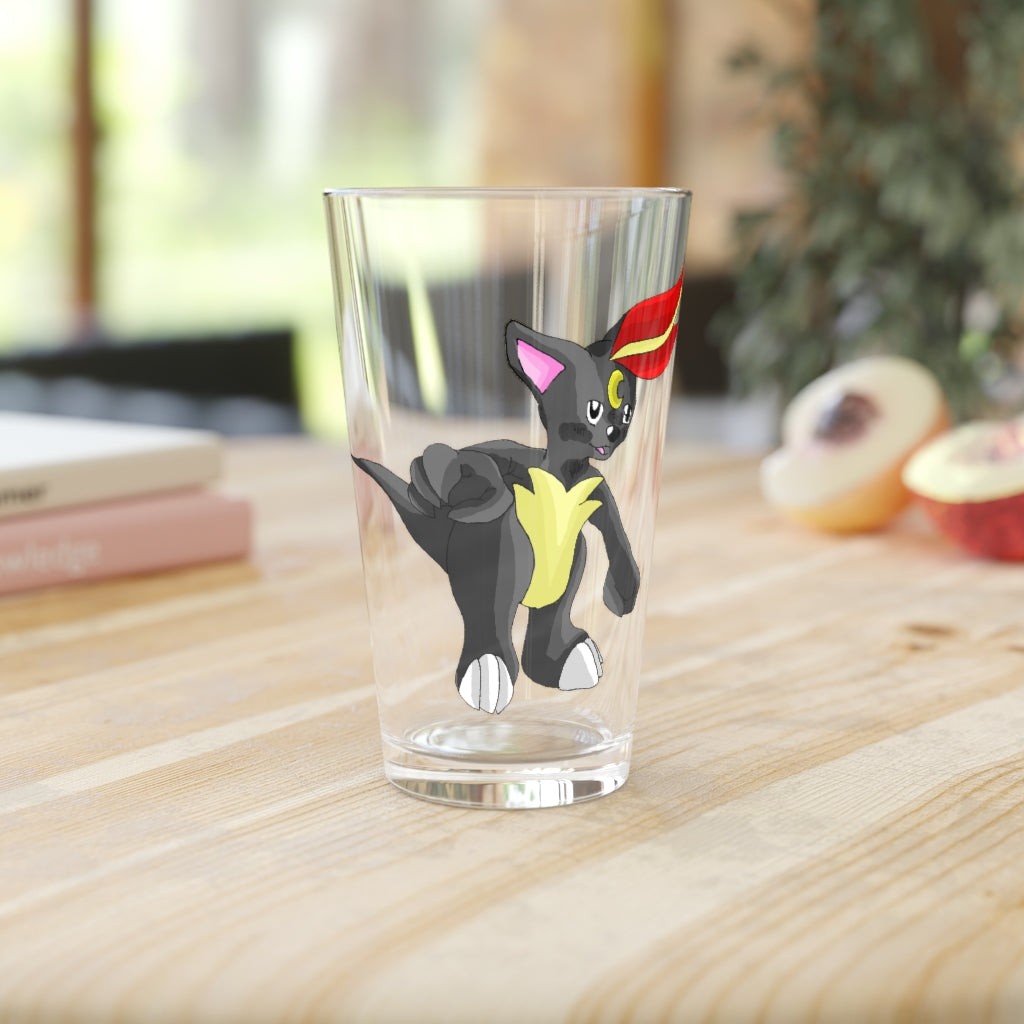 Carcoot Pint Glass, 16oz, clear glass with customizable design, perfect for beverages and gifts.