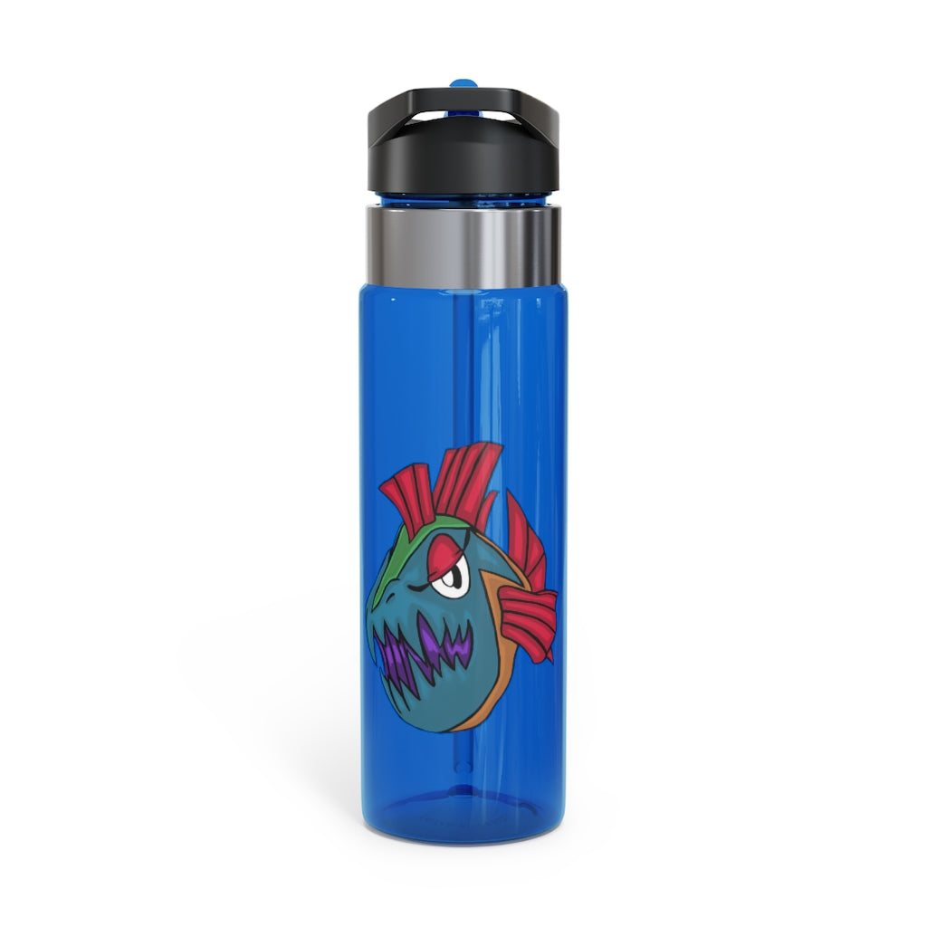 Carnevorenip Kensington Tritan™ Sport Bottle in vibrant colors with a carabiner hook and straw lid, showcasing its lightweight and durable design.