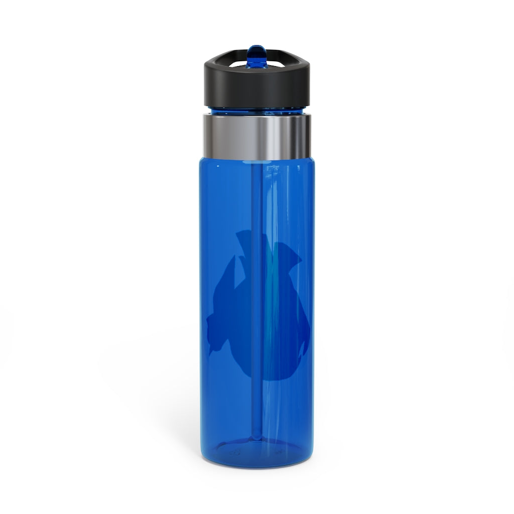 Carnevorenip Kensington Tritan™ Sport Bottle in vibrant colors with a carabiner hook and straw lid, showcasing its lightweight and durable design.