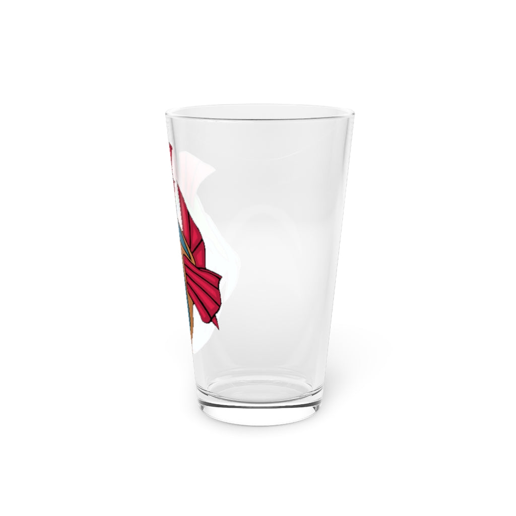 Carnevorenip Pint Glass, 16oz, clear glass with custom design options, perfect for beverages and gifting.