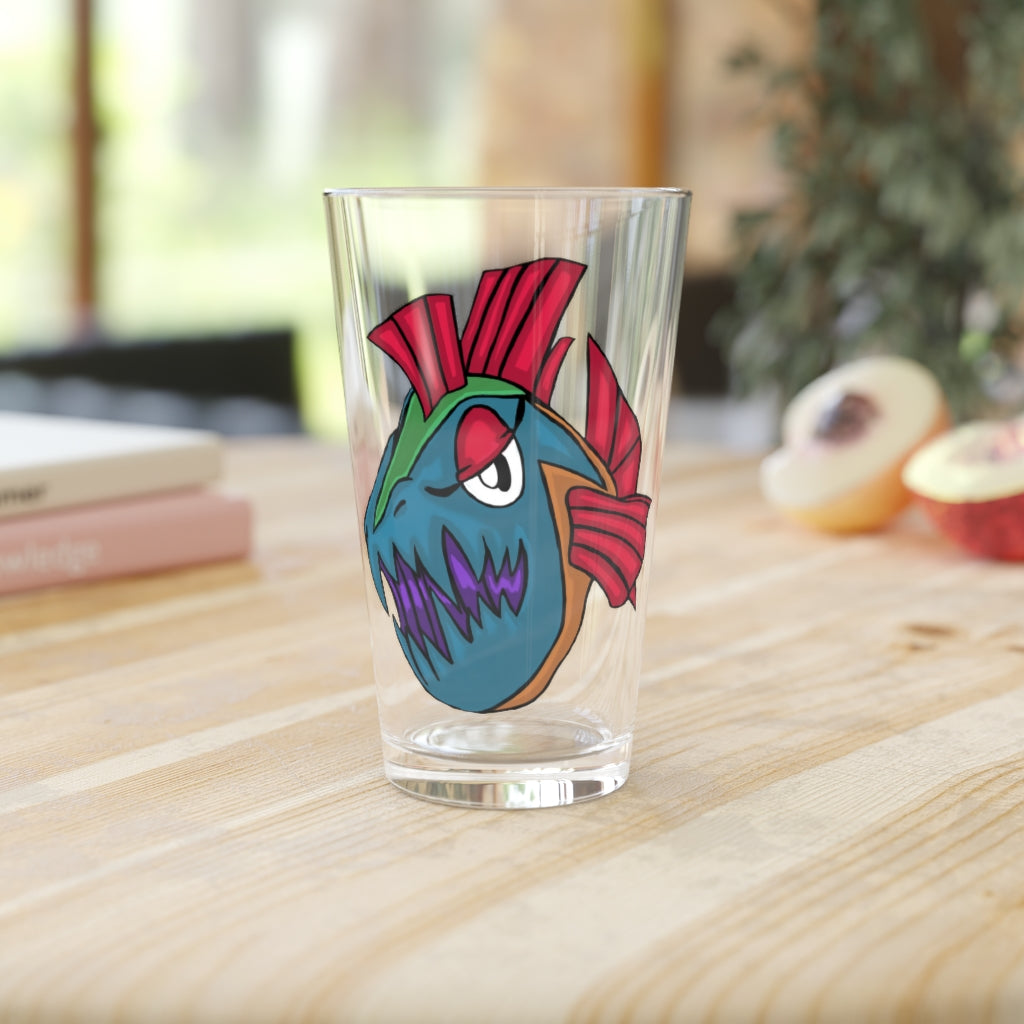 Carnevorenip Pint Glass, 16oz, clear glass with custom design options, perfect for beverages and gifting.