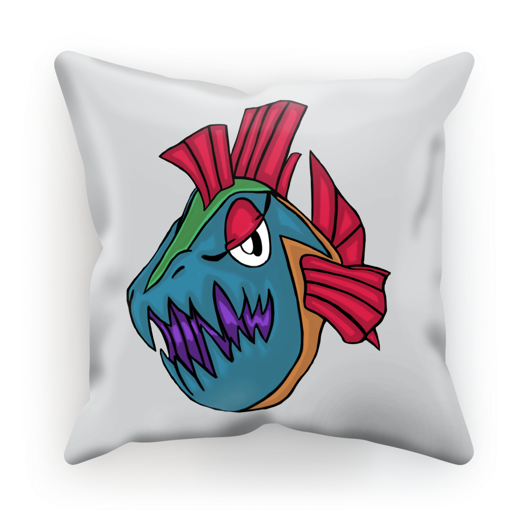 Carnevorenip Sublimation Cushion Cover in suede and satin, showcasing vibrant colors and patterns, available in two sizes.