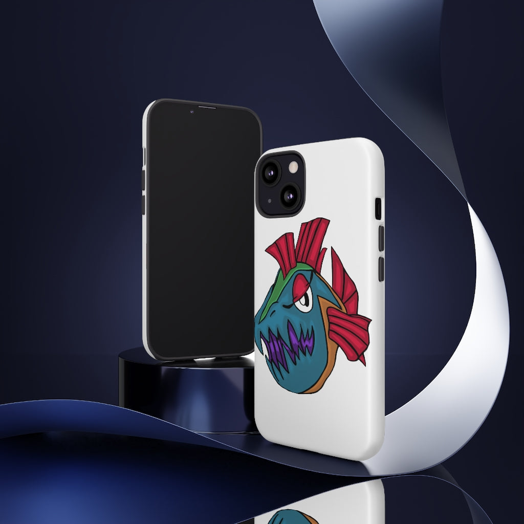 Carnevorenip Tough Cases showcasing vibrant designs and dual-layer protection for smartphones.