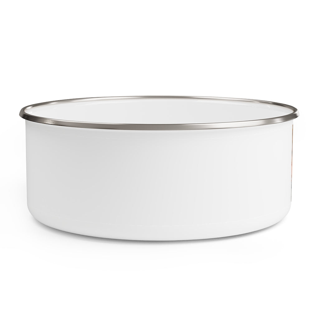 Stylish Cat Rays Enamel Bowl with translucent lid and anti-slip backing, available in three sizes.