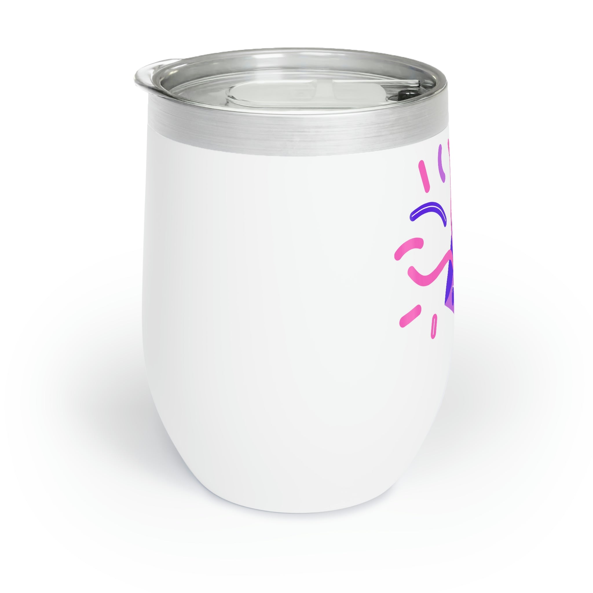 A stylish stainless steel wine tumbler with a double-insulated design, perfect for keeping beverages at the ideal temperature, featuring customizable options.