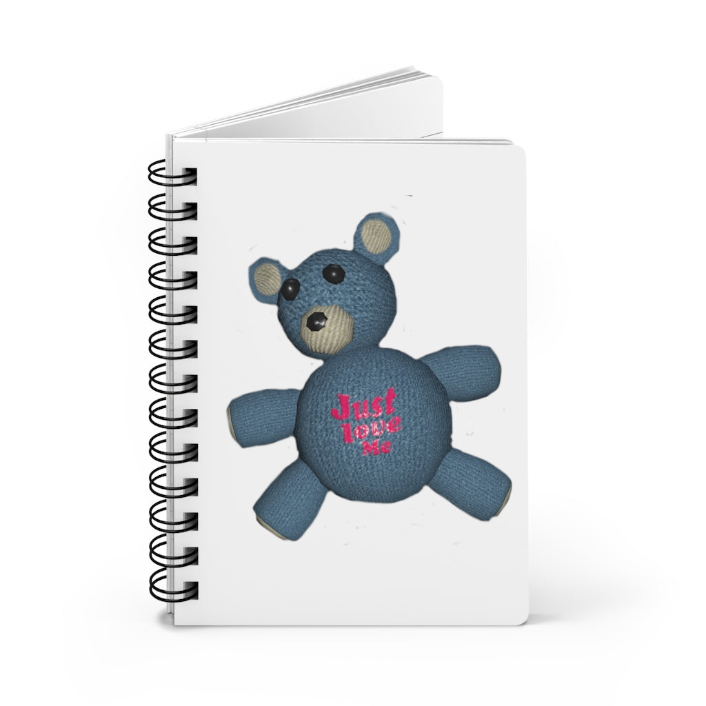 CG Bear Spiral Bound Journal with glossy laminated cover and lined pages, perfect for writing dreams and ideas.