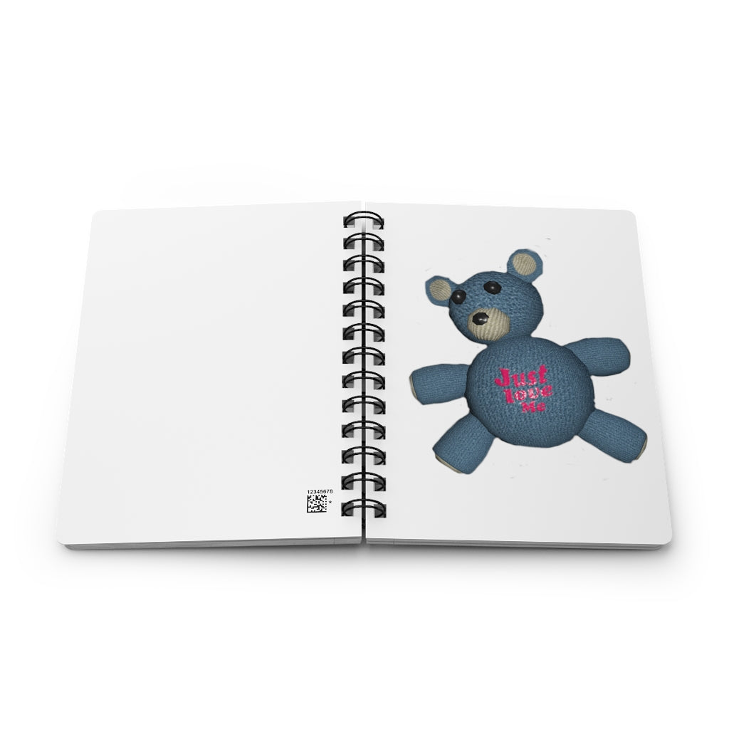 CG Bear Spiral Bound Journal with glossy laminated cover and lined pages, perfect for writing dreams and ideas.