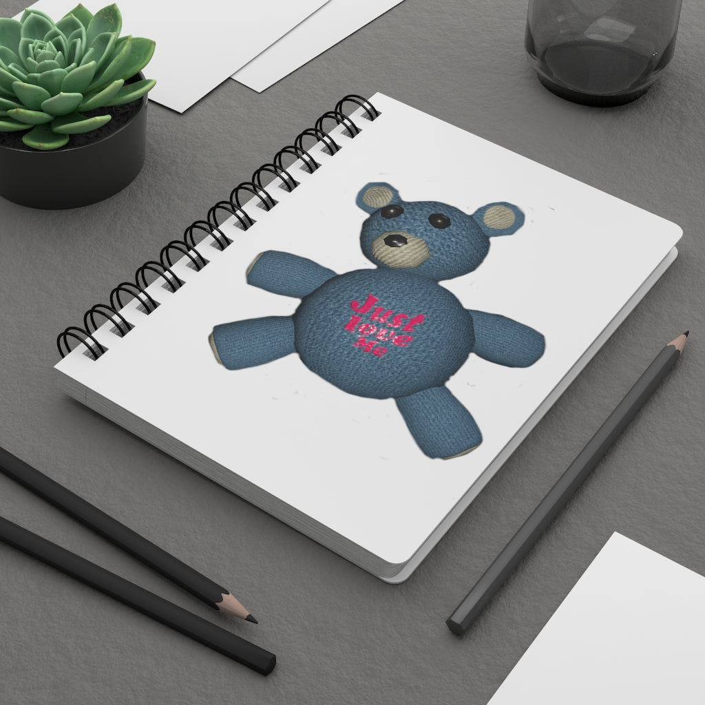 CG Bear Spiral Bound Journal with glossy laminated cover and lined pages, perfect for writing dreams and ideas.