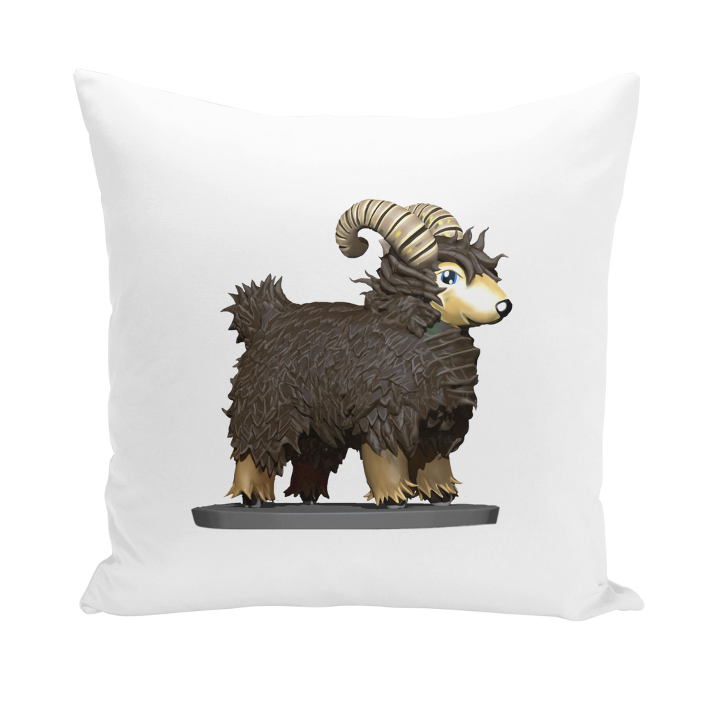 CG Brown Sheep Throw Pillows in various styles including linen, canvas, and suede, showcasing their vibrant colors and textures.