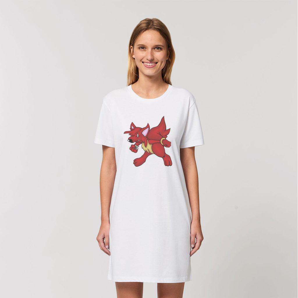 CharVees Organic T-Shirt Dress in various colors, showcasing its soft fabric and stylish design.