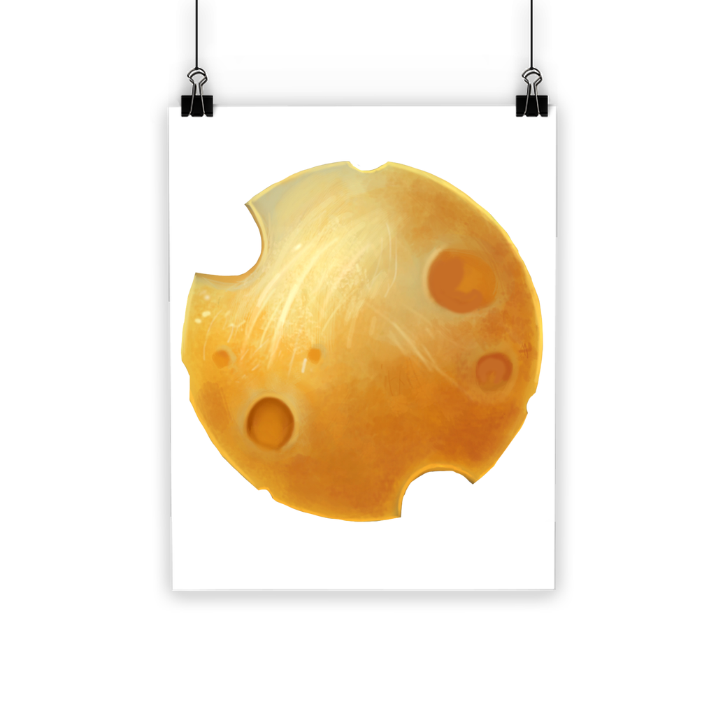 Cheese Classic Poster featuring vibrant colors and a semi-gloss finish, ideal for indoor and outdoor display.