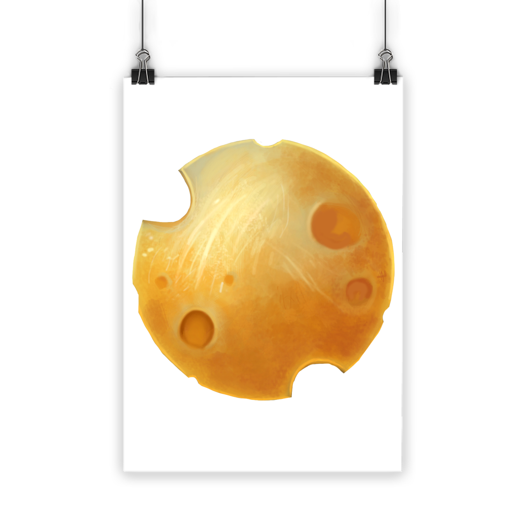 Cheese Classic Poster featuring vibrant colors and a semi-gloss finish, ideal for indoor and outdoor display.