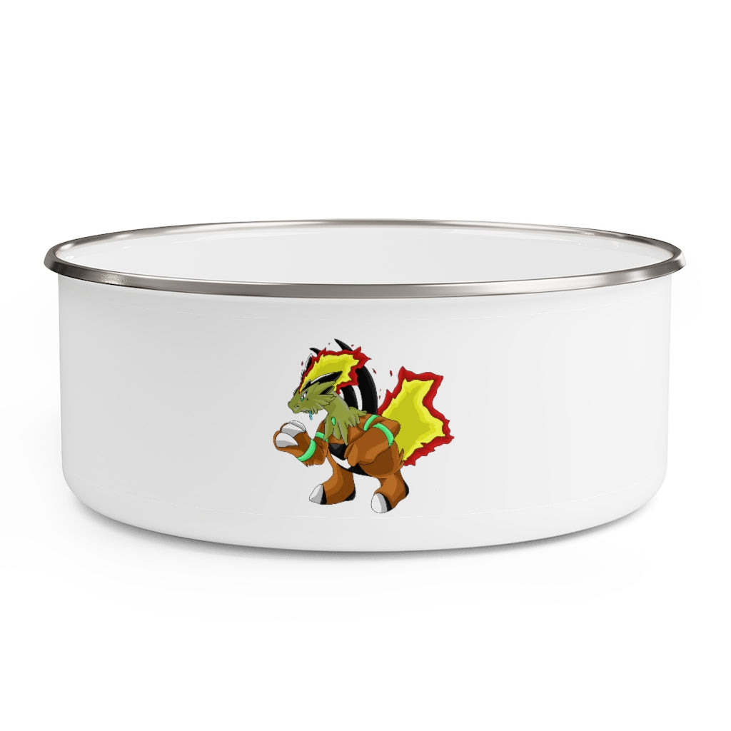 Chibakzu Enamel Bowl featuring a stylish design, stainless steel body, and translucent plastic lid, available in three sizes.