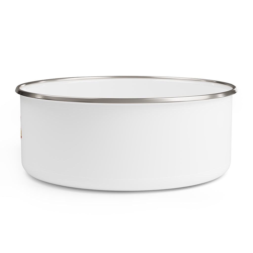 Chibakzu Enamel Bowl featuring a stylish design, stainless steel body, and translucent plastic lid, available in three sizes.