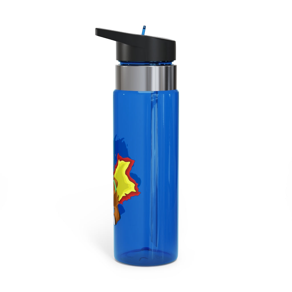 Chibakzu Kensington Tritan™ Sport Bottle in vibrant colors with a carabiner hook, showcasing its 20oz capacity and spill-resistant lid.