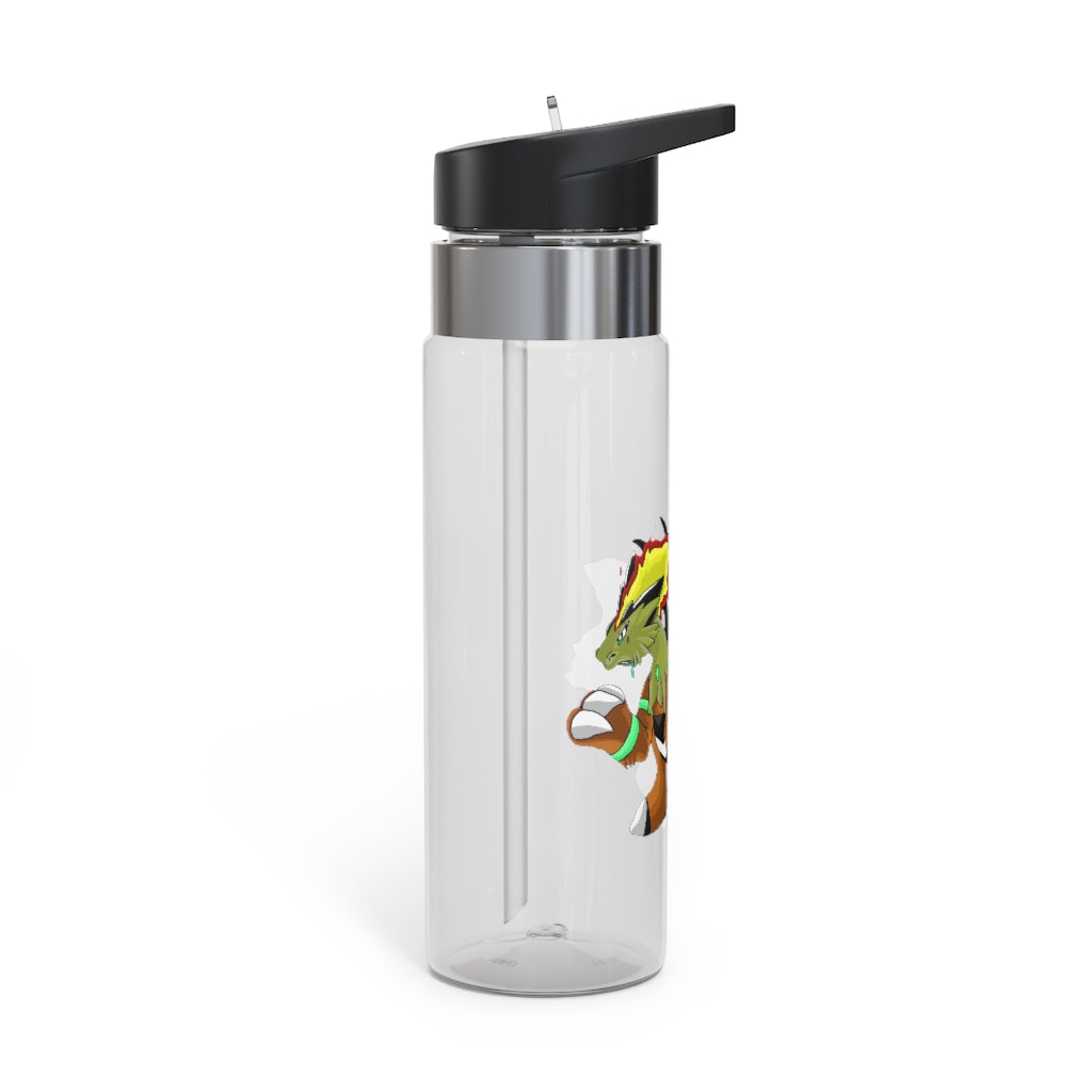 Chibakzu Kensington Tritan™ Sport Bottle in vibrant colors with a carabiner hook, showcasing its 20oz capacity and spill-resistant lid.