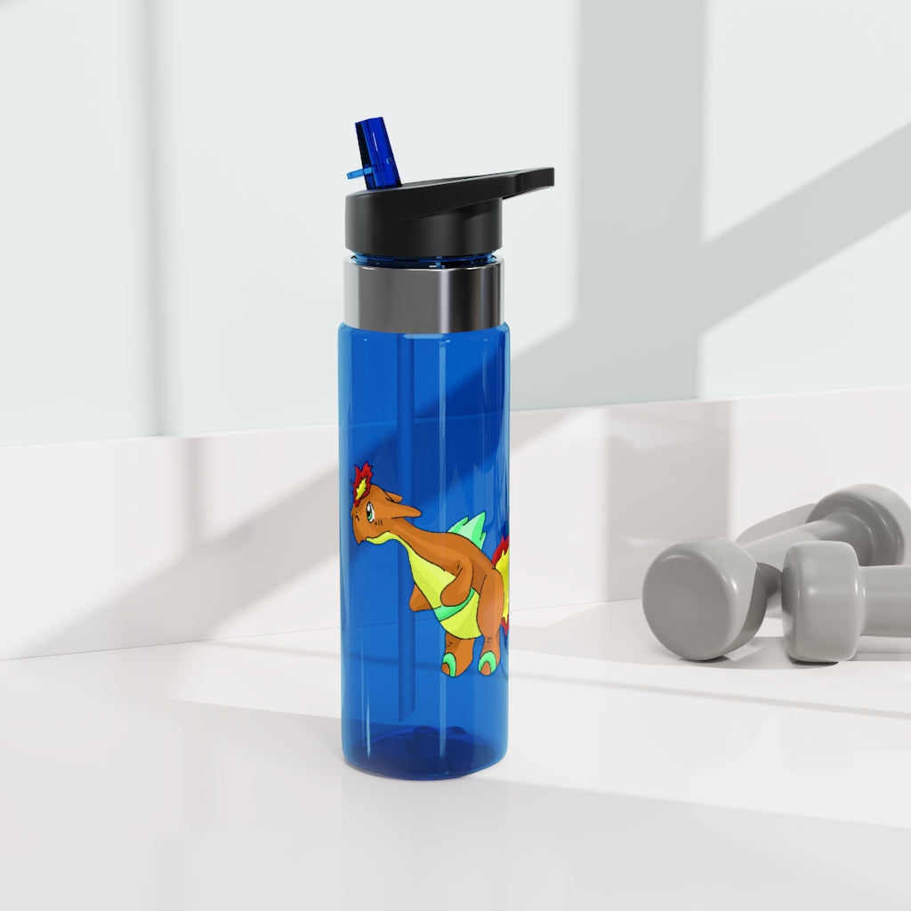 Chibiki Kensington Tritan™ Sport Bottle in vibrant colors with a carabiner hook, showcasing its sleek design and straw lid.