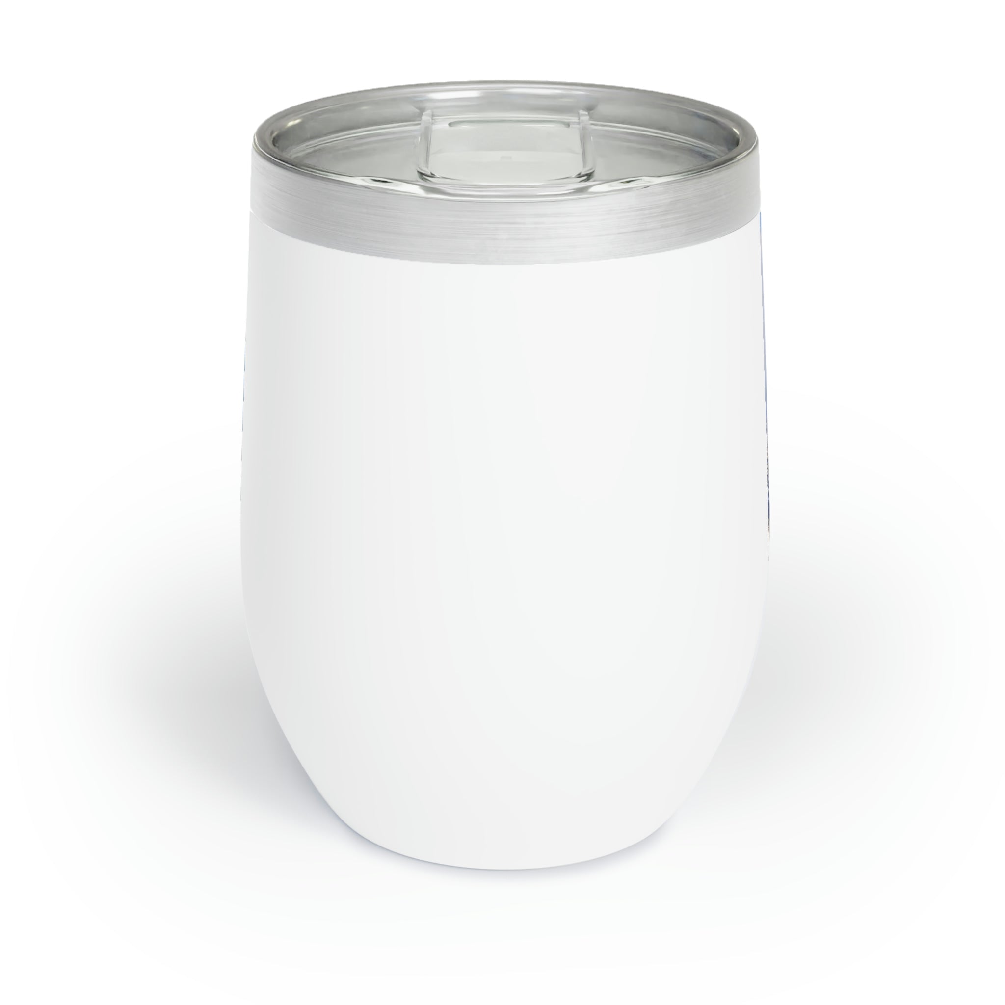 Chicago Skyline Chill Wine Tumbler showcasing a modern design with double-insulated walls and a stemless structure, perfect for wine lovers.