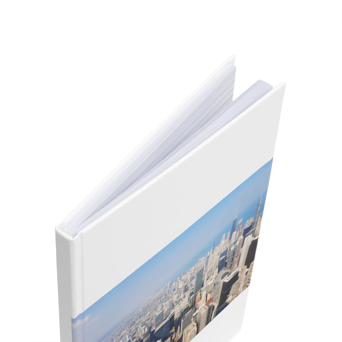 Chicago Skyline Hardcover Journal A5 with vibrant wraparound design and durable case-wrap binding.