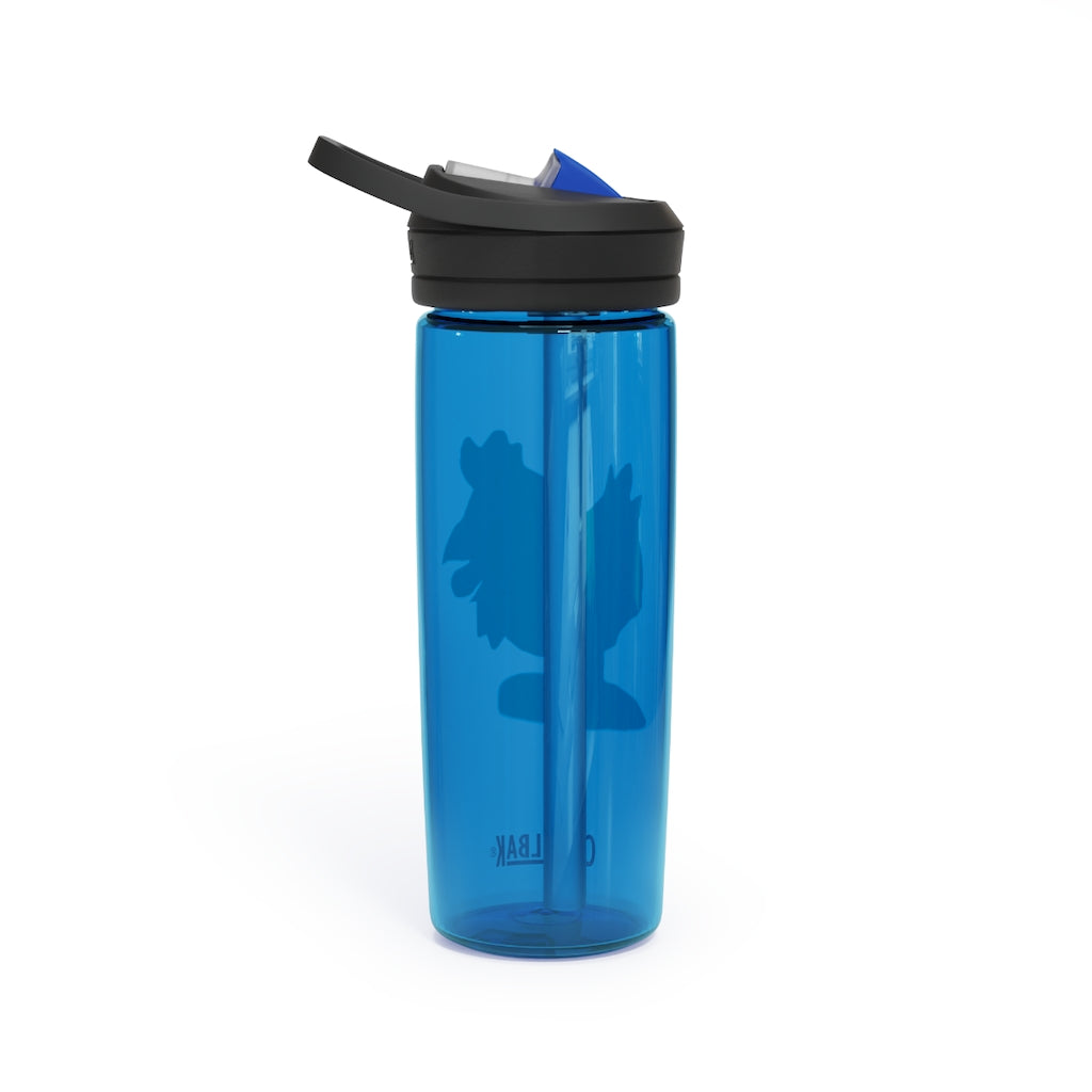 Chicken CamelBak Eddy® Water Bottle in vibrant colors, showcasing its ergonomic design and spill-proof biting valve.