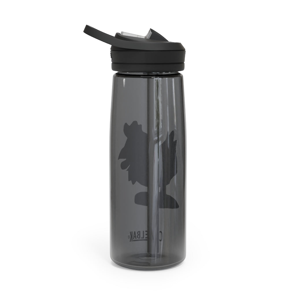 Chicken CamelBak Eddy® Water Bottle in vibrant colors, showcasing its ergonomic design and spill-proof biting valve.